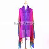 High Quality Rainbow Hajib Paisley Jacquard Pashmina Scarf Shawl thumbnail-4