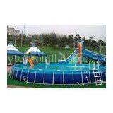 OEM Small Metal Frame Pools For Family Yard , Blowing Up Inflatable Pools