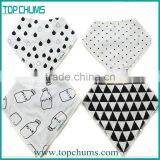 Luxury Printed Baby Triangle Cotton Bib Bandana Bandanna thumbnail-5