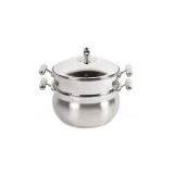 YUZE Stock Pot w/ Steamer - Stainless Steel thumbnail-1