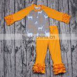 Classic Design Icing Pants 2pcs Clothing Set for Little Girls Wholesale Cheap Baby Boutique Outfits Long Sleeve Autumn Clothes