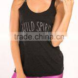 Dry Fit Ladies Compression Tank Top, High Quality Loose Singlets , Running Tops thumbnail-2