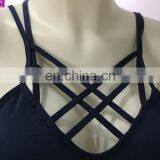 2017 Women Sport Support Workout Bra With Ties And Beautiful Pattern thumbnail-3
