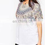 Dongguan City Print Tshirt Tops and Jeans Photo Plus Size Clothing for Fat Women thumbnail-4