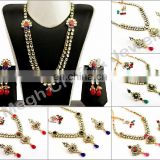 Wholesale Real Kundan Bridal Jewelry - Indian Ethnic Kundan Jewelry - Gold plated Kundan Necklace set - Punjabi Kundan Jewelry