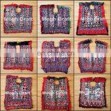 Vintage Bohemian Mirror Work Yoke Neck Handmade Banjara Gypsy Neck Yock