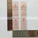 Custom Private Satin Ribbon Cotton Garment Wash Label Care Label Silk Printing Label Tag thumbnail-1