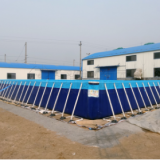 2018 PVC Pool Type Rectangular Above Ground 1M Metal Steel Frame Swimming Pool For Sale thumbnail-3