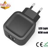 2017 NEW 5V 3.1A/3.4A Wall Type 2 Port USB Power Charger for Travel thumbnail-5