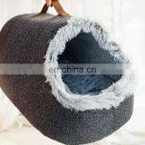 Cat Bed for Indoor Cats, Portable Soft Cat House Machine Washable Pet Beds With Anti-Sip Bottom thumbnail-5