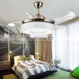 Invisible Modern Minimalist LED Ceiling Fan Light Fan Lights Living Room Bedroom Home Brand thumbnail-4