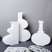 Minimalism White Gourd Frosted Firm Tall Large Ceramic Vase For Living Room Shopping Mall thumbnail-4