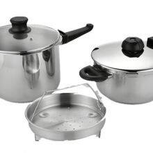 Hotsale ASB2204+6L Model Stainless Steel Pressure Cooker Set Nonstick
