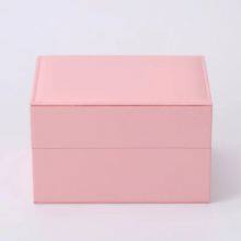 High Grade PU Watch Box Wooden Ring Necklace Pendant Set Box Jewelry Display Box thumbnail-1