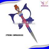 Girl Flying Butterfly Design Coating Manicure Scissors Stainless Steel Scissors