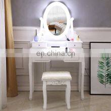 10 Led Lighted Dressing Table With Mirror and Stool