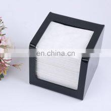 Wholesale Custom Size High Quality Black Clear Acrylic Tissue Box for Hotel Restaurant