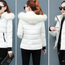 Winter Warm Cotton Padded Jackets Hooded Female Down Jacket Thick Ladies Down Coat Plus Size Puffer Jacket Women thumbnail-5