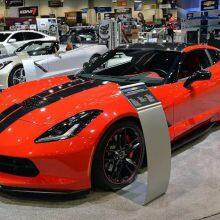 Chevrolet Corvette C 7stingray 2014 + Z06 Painted Carbon Fiber Bumper Extends Separator Front Lip thumbnail-2