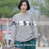 2014 Cross Strip 100% CottonT Shirt for Ladies From China /cheap Price and High Quality thumbnail-5