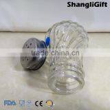Cheap 50ml Ribbed Pepper Salt Jars Glass Spice Jars With Metal Lids thumbnail-3