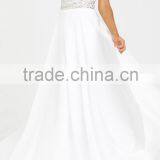 Luxurious Beaded Tops for Evening Setin Party Ladies Long Tops With Zipper Behind Dresses Sexy Off-shoulder Wear Party Gown thumbnail-3