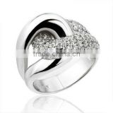18K White Gold Plated Engagement Ring FQ-9060