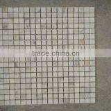 Polished Retangular Carrara White Marble Mosaic Tile