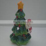 Christmas Santas Shape Ceramic Christmas Candle Holder thumbnail-4