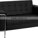 Leather Reception Sofa 8090#2seat thumbnail-1