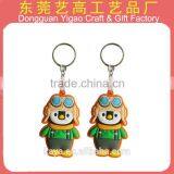 Eco-friendly Double Sided Soft PVC 3d Cartoon Keyrings thumbnail-2