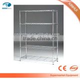 Factory direct sale adjustable chrome wire metal shelves accept OEM