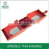 Double Door Opened Red Cosmetic Gift Box Packaging