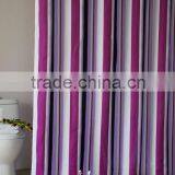 Cotton Polyester Easy Intall Reinforce Fabric Shower Curtain thumbnail-1
