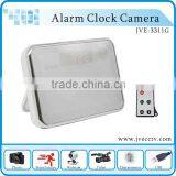 New Arrival Plane Mirror Alarm Clock Camera JVE-3311G,Remote Control/Video&Audio/Motion Detection Multi-Function Clock Camera thumbnail-1