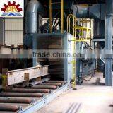 H section steel turbine sandblast unit