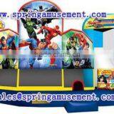 Top Selling and Best Design Justice League Inflatable Combo, Inflatable Bouncy Castle for Kids, Inflatable Jumper SP-C6021