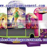 Hot Selling and Best Design Fairy Inflatable Combo, Beautiful Inflatable Bouncy House for Kids, Inflatable SlideSP-C6029