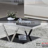 2016 High Quality Modern Oval Glass Top Coffee Table