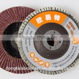 100mm aluminium oxide flap disc for metal polishing