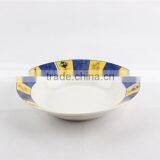 Porcelain Soup Plate With Full Design Ceramic Plate thumbnail-3