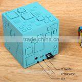 Mini Portable Q+ LED Bluetooth Speaker Square Subwoofer Speakers With Mic TF FM Radio Sound Box Boombox For Phone MP3 Player thumbnail-6