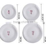 New Bone China Tableware Dinner White Round Plate and Dish for Wedding Restaurant thumbnail-4