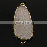 Silver Druzy Gemstone Connector thumbnail-1