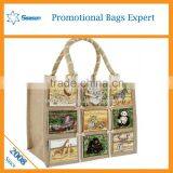 Daily Outdoor Tote Bag Custom Printed Jute Bag thumbnail-1