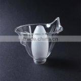 China Supplier Hanging Wall Flower Shape Mouth Blown Pyrex Glass Lamp Shade ,best-selling Home Decoration Glass Lamp Cover thumbnail-6