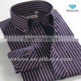 100% Cotton Stylish European Style Long Sleeve Latest Design Italian High Collar Fashion Dress Men Shirt Brand Name thumbnail-1