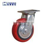 5 inch heavy duty arc PU casters, swivel pu caster wheel