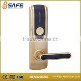 SS-712G Luxury Keyless RF Card Hotel Lock With Free Software