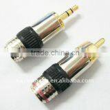 High Fi enthusiasts RCA connector male soldering for cable 4.0mm